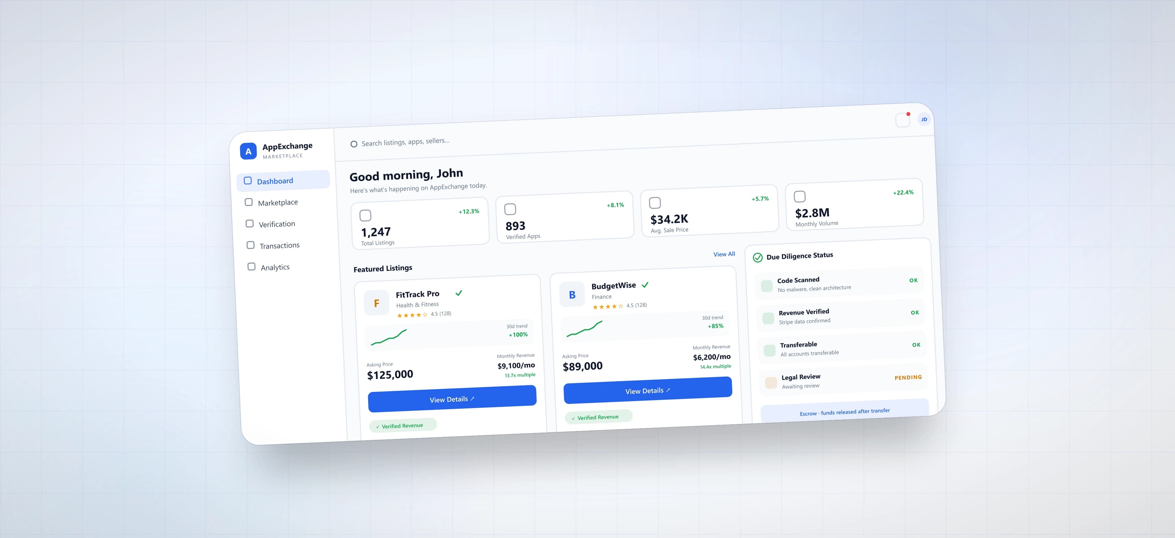 Digital asset marketplace for mobile applications.